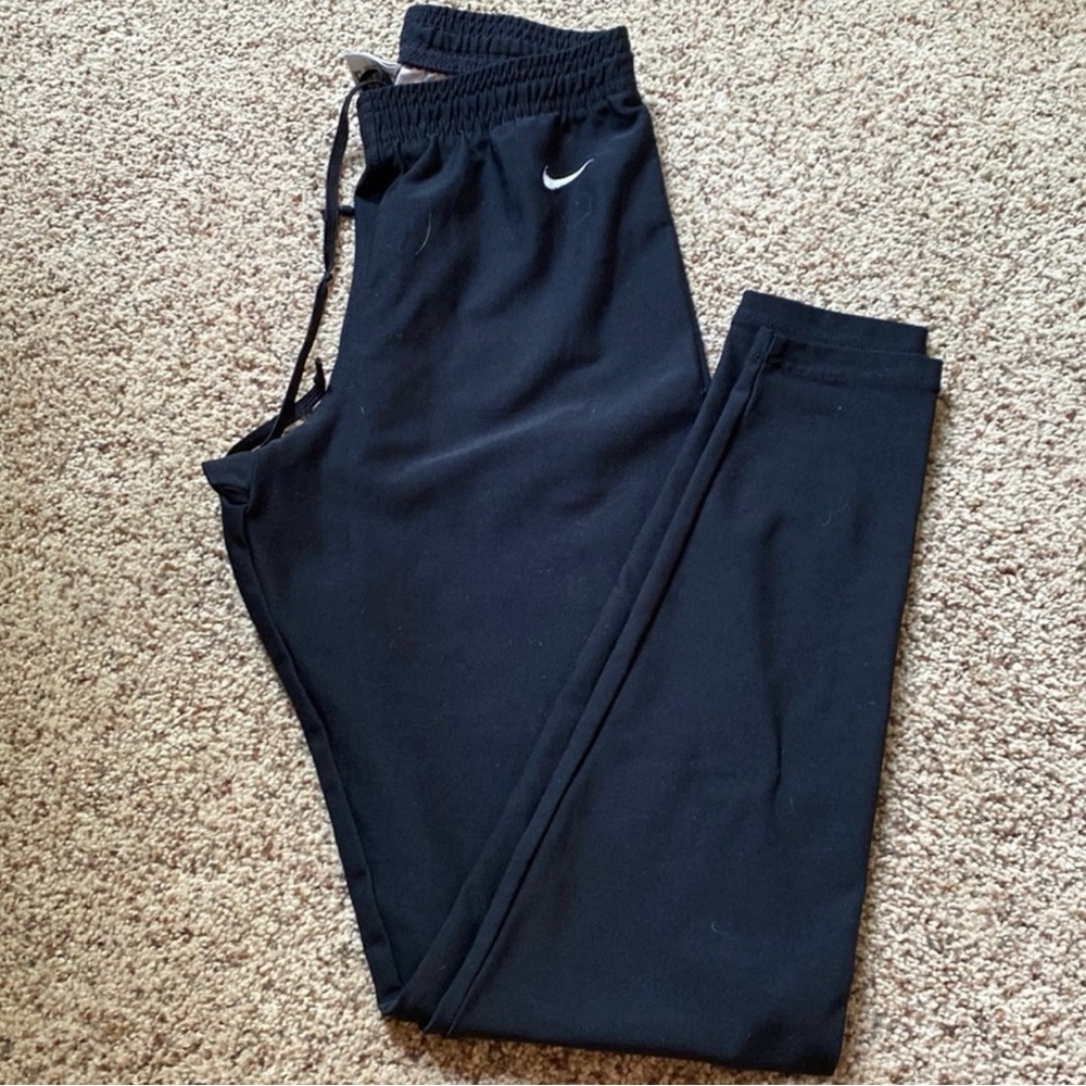 Nike Black Sweatpants with White Swoosh